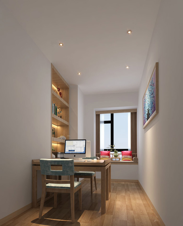 財富管理公司經(jīng)理辦公室裝修設(shè)計效果圖