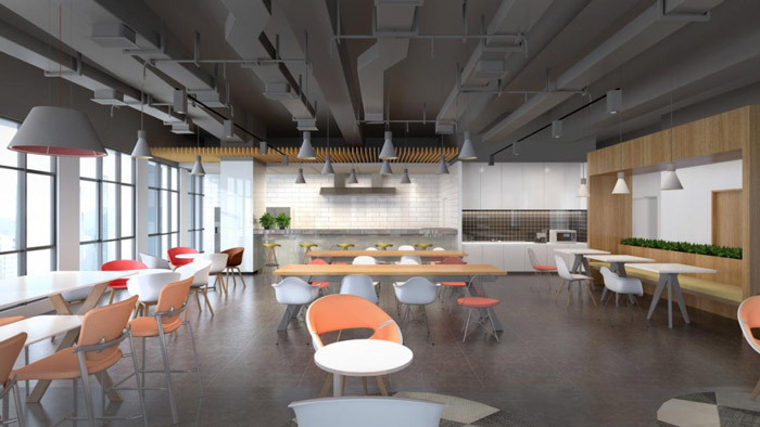 食品公司休息區(qū)裝修設(shè)計效果圖