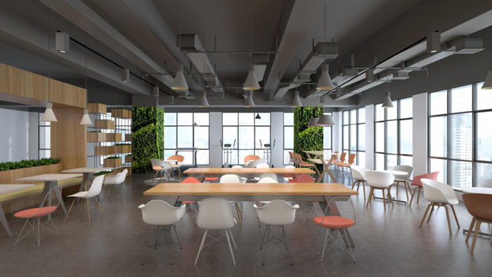 食品公司休息區(qū)裝修設(shè)計效果圖