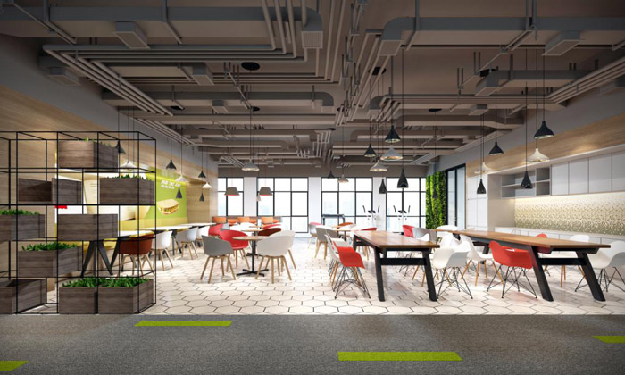 食品公司休息區(qū)裝修設(shè)計效果圖