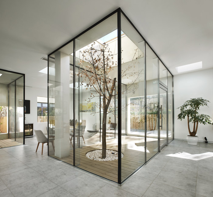 建材公司辦公室過道裝修設(shè)計(jì)效果圖