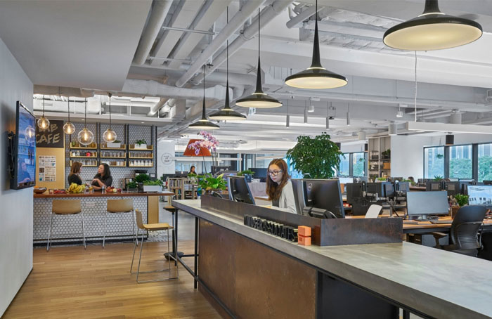 分公司辦公室進(jìn)門(mén)區(qū)裝修效果圖