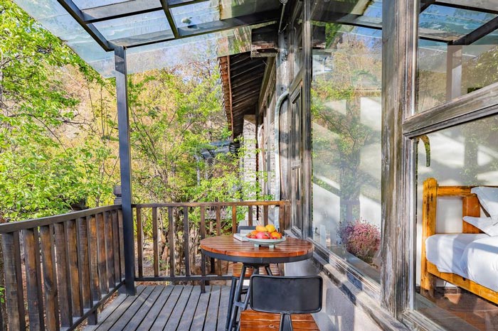 古鎮(zhèn)民宿露臺裝修設(shè)計(jì)效果圖