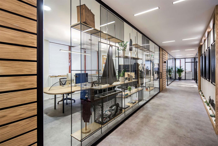 360平方辦公室過道裝修設(shè)計效果圖