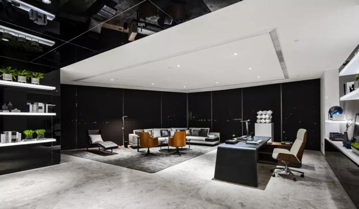 時尚辦公樓總經(jīng)理辦公室設計方案