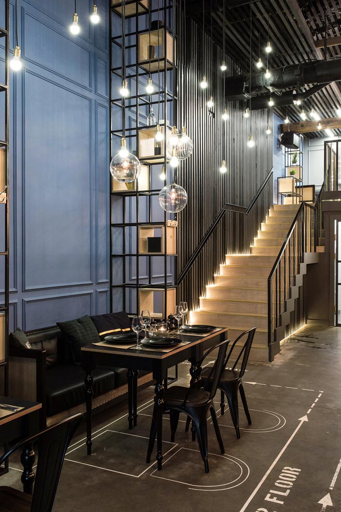 233平方工業(yè)風酒吧吧臺設計方案