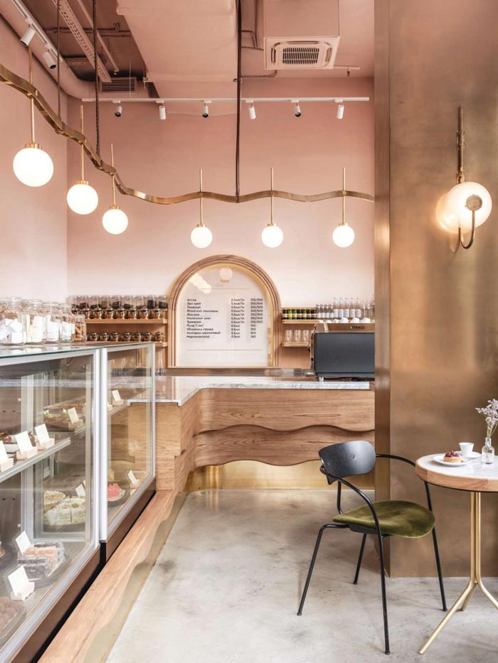 兩層夢(mèng)幻餐廳甜品區(qū)裝修設(shè)計(jì)效果圖