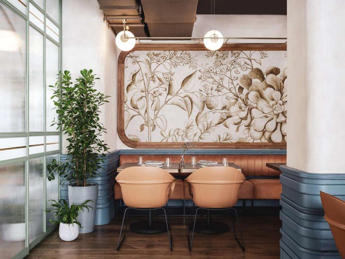 兩層夢(mèng)幻餐廳餐區(qū)裝修設(shè)計(jì)效果圖