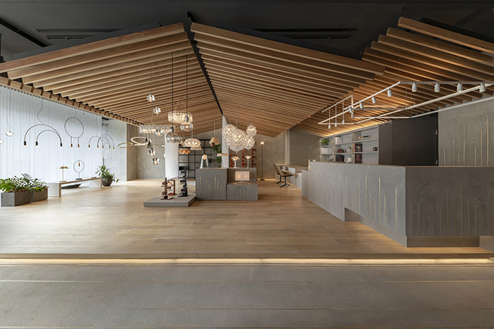 1600方現(xiàn)代風(fēng)展廳和辦公室設(shè)計