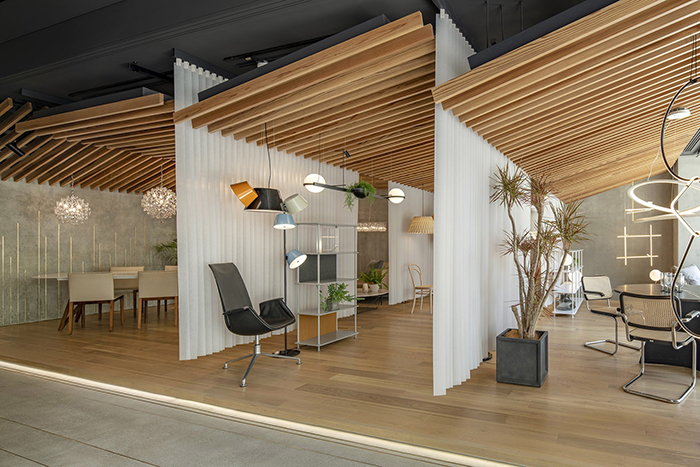 1600方現(xiàn)代風(fēng)展廳和辦公室設(shè)計