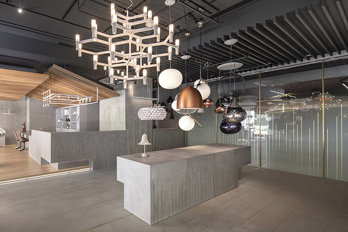 1600方現(xiàn)代風(fēng)展廳和辦公室設(shè)計